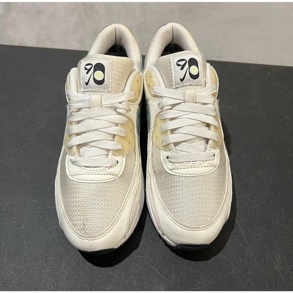 Nike Air Max 90 Shoes Womens 8.5 Summit White Mesh Low Top Athletic Sneakers - Picture 3 of 11